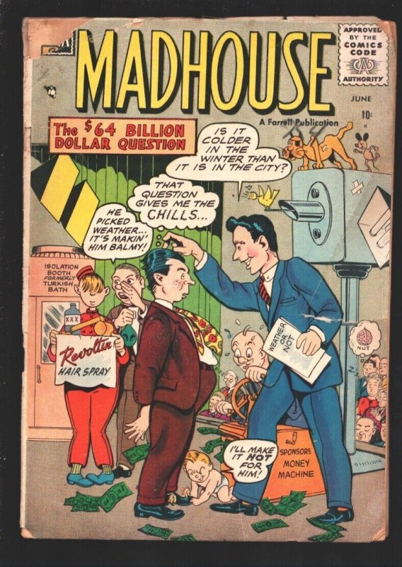 Madhouse #1 1957-Mad style parody comic -Rare-G