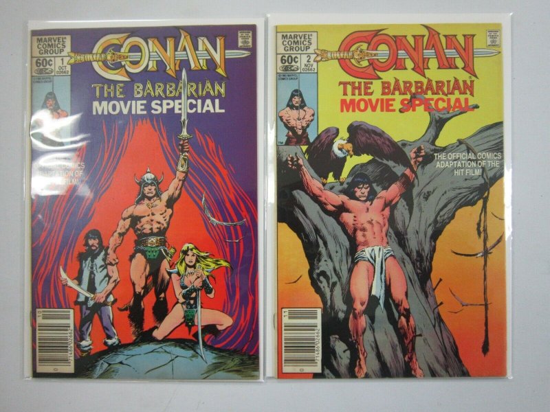 Conan the Barbarian Movie Special set #1+2 7.0 FN VF (1982)