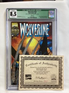 Wolverine #145 - CGC 8.5 - Marvel - 1999 - Leinil Francis Yu auto! Foil cover! 