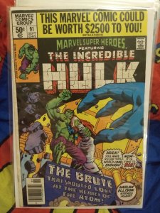 Marvel Super Heroes Featuring The Incredible Hulk #91 Newsstand Edition VF