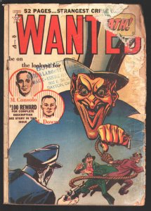 Wanted Comics #31 1950-Pre-code crime-Wanted criminals on cover with details ...