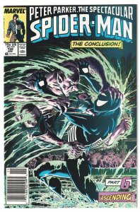 The Spectacular Spider-Man #132 (1987) Kraven's Last Hunt newsstand edition