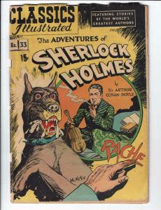 3 Classics Illustrated Gilberton Comics #33 34 35 Holmes Pompeii Jules Verne J86