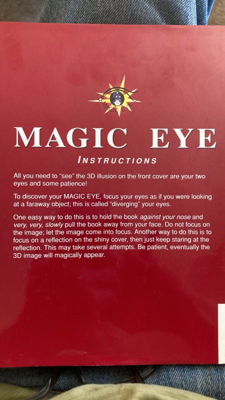 Magic eye, 3-D illusion book,1994