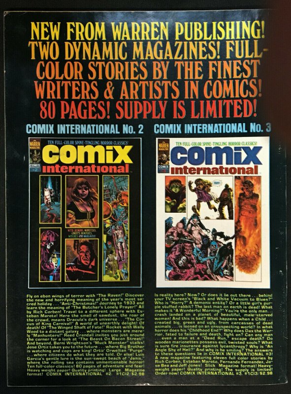 WARREN MAGAZINE VAMPIRELLA #49 MARCH 1976 VF