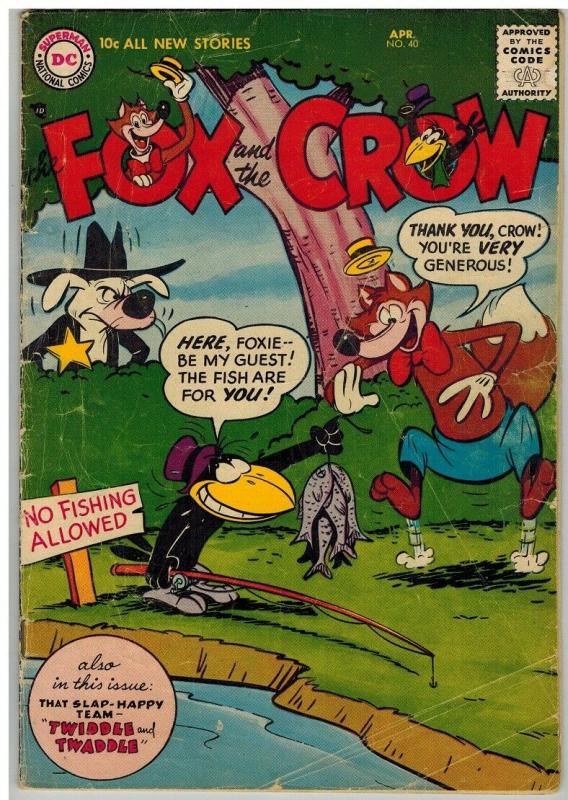 FOX AND THE CROW 40 GD- April 1957