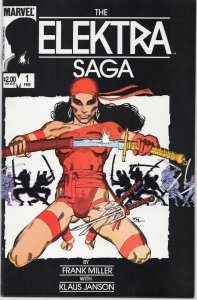 The Elektra Saga 1-4 Complete Set 1984 Marvel Comics Frank Miller Klaus Janson