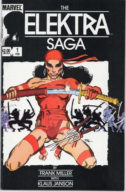 The Elektra Saga 1-4 Complete Set 1984 Marvel Comics Frank Miller Klaus Janson