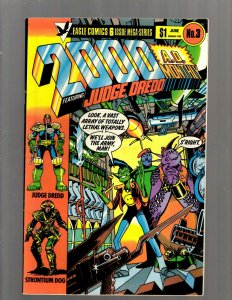 Lot Of 8 Eagle Comic Books 2000 AD Monthly 1 2 1 2 3 4 5 + Strontium Dog 4 SB5