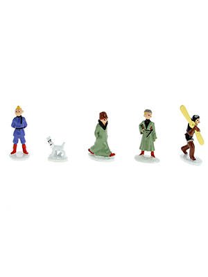 Figura PLOMO Tintin:  Mini serie soviets color 5 personajes  (ref 46905), num...