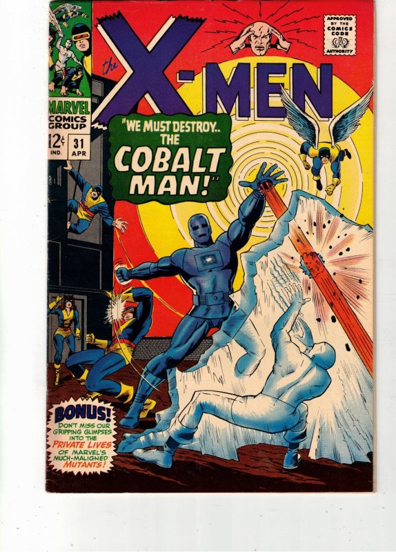 The X-Men #31 (1967)) VF/NM 1st Cobalt Man! High-grade key! VF/NM Lynchburg CERT