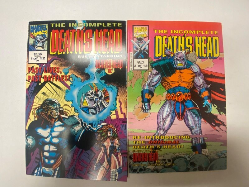 6 Incomplete Deaths Head MARVEL comic books #1 2 3 4 5 6 21 KM11