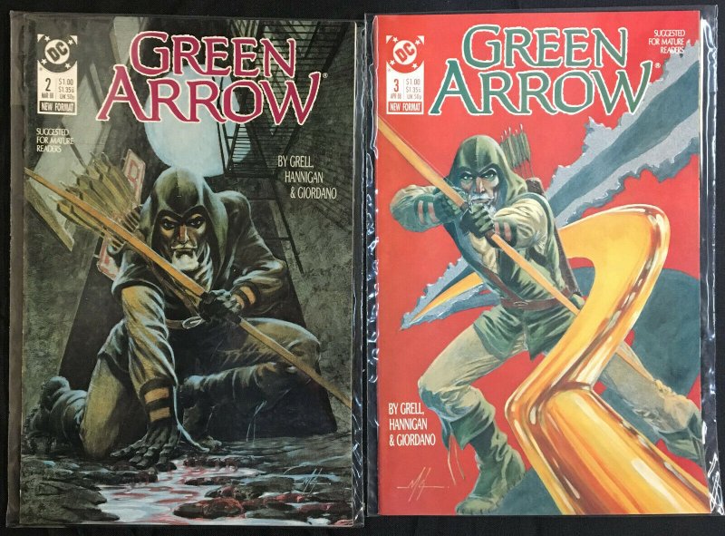 GREEN LANTERN, GREEN ARROW LOT  VF/NM 11 COMICS GRELL ART INCLUDES #1