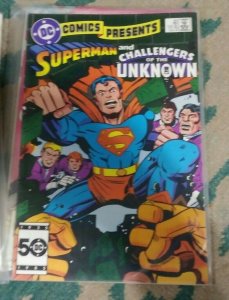 dc comics presents # 84 1985 DC SUPERMAN CHALLENGERS OF UNKNOWN JACK KIRBY ART 