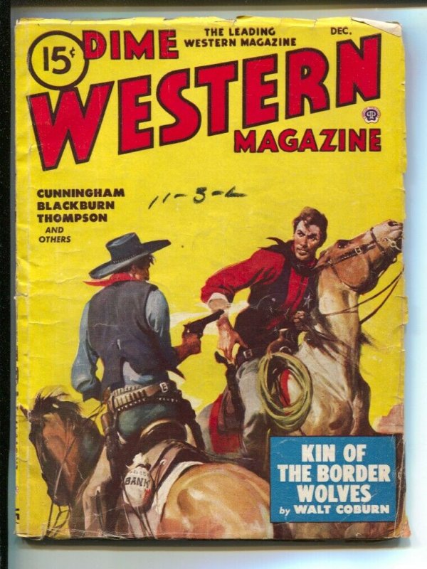 Dime Western-12/1948-Popular-Gerald McCann gunfight cover-pulp fiction & fun-VG