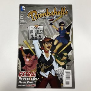 DC COMICS BOMBSHELLS 13 SIGNED ANT LUCIA NM NEAR MINT DC COMICS