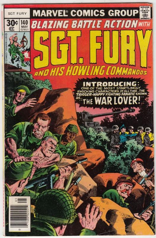 Sgt. Fury and His Howling Commandos #140 (May-77) FN Mid-Grade Sgt. Fury, How...