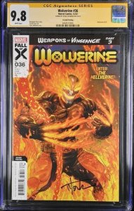 Wolverine (2023) #36 (CGC 9.8 SS) Signed Ryan Stegmanl * Second Printing
