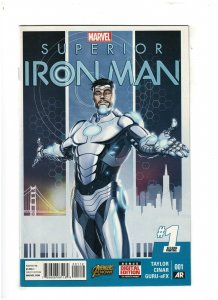 Superior Iron Man #1 NM- 9.2 2nd Print Marvel Comics 2015