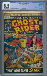 MARVEL SPOTLIGHT #7 CGC 8.5 3RD GHOST RIDER  MIKE PLOOG