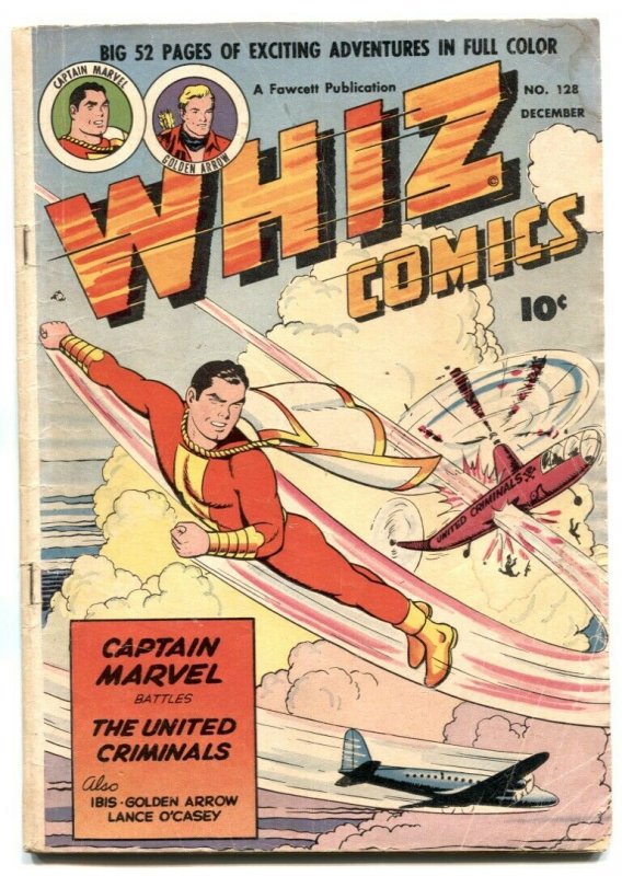 Whiz Comics #128 1950-Captain Marvel- Golden Arrow- VG