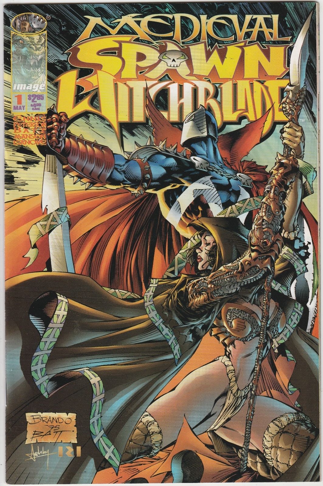 3 Medieval Spawn/Witchblade Image Comic Books # 1 2 3 Garth Ennis Peterson J194 / HipComic