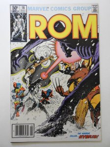 Rom #18 (1981) W/ The X-Men! Key Issue! Beautiful NM- Condition!