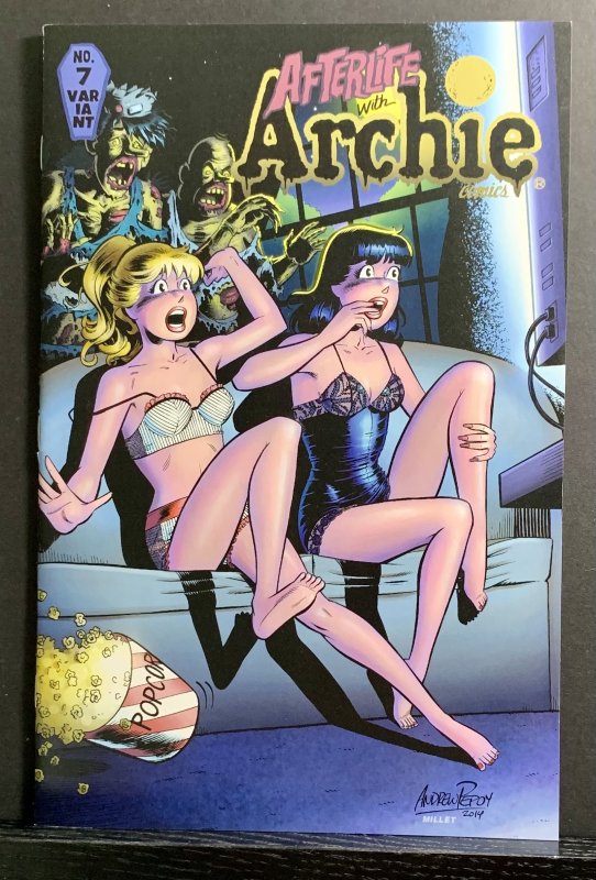 Afterlife with Archie #7 (2015) Andrew Pepoy Betty & Veronica Lingerie Cover