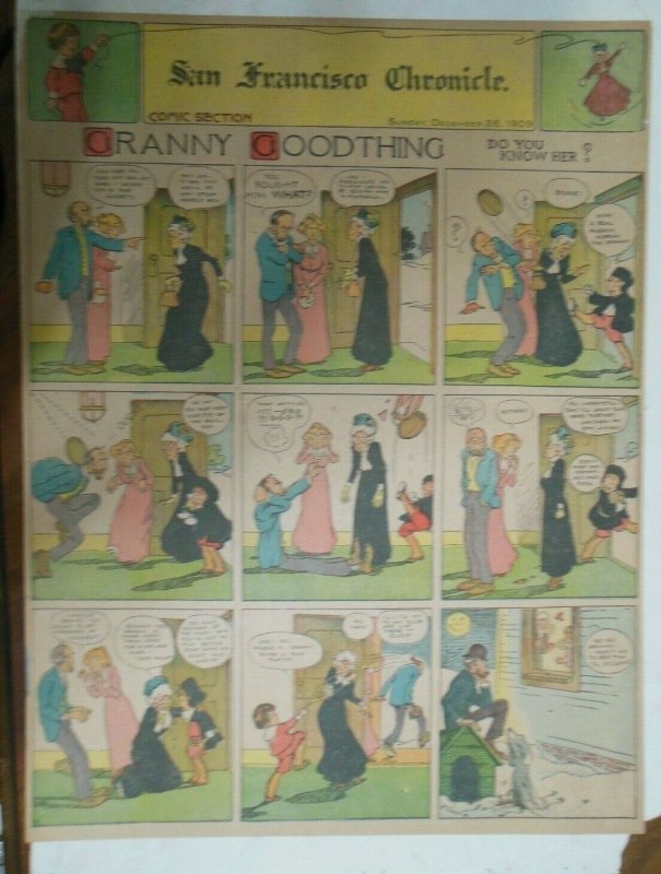 Granny Goodthing Sunday Page by Follett  from 12/28/1909 Full Page Size!