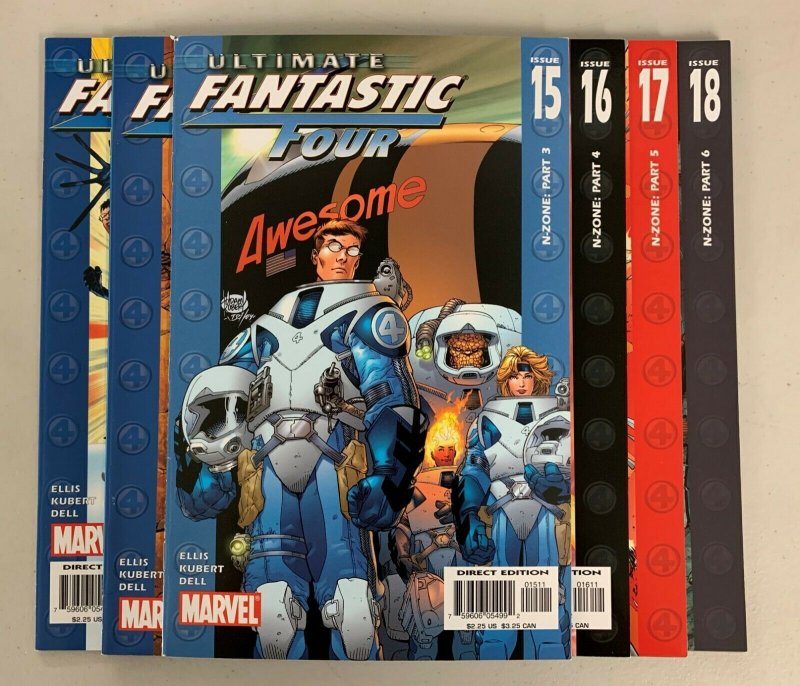 Ultimate Fantastic Four N-Zone (Marvel 2004) #13-18 Set Warren Ellis (8.5+) 