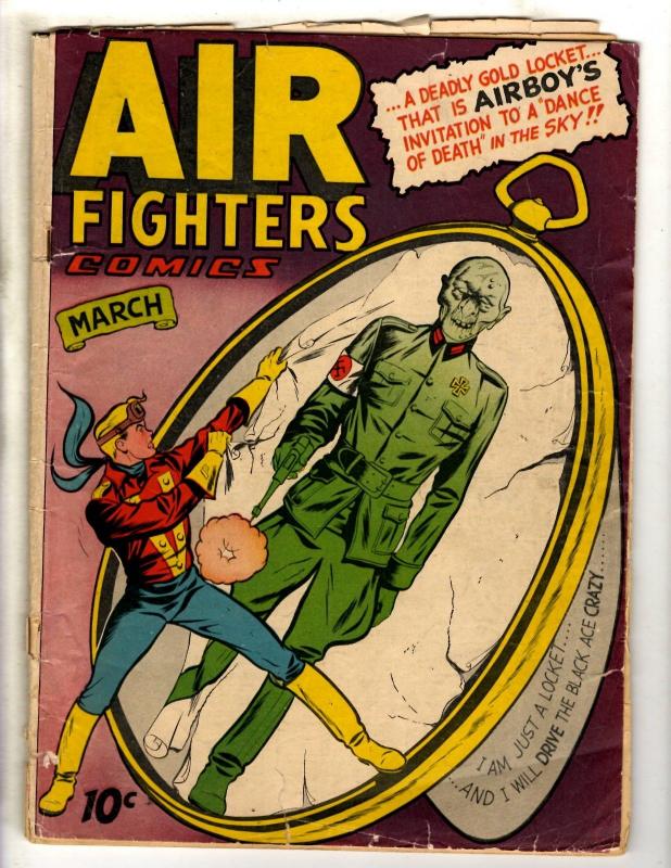 Air Fighters Comics Vol. # 2 # 6 VG 1944 Golden Age Comic Book Nazi Cover JL17