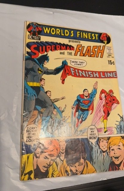 World's Finest Comics #199 (1970) Neal Adams 3rd race between supes and ...