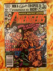 The Avengers #216 Newsstand Edition (1982) - VF/NM