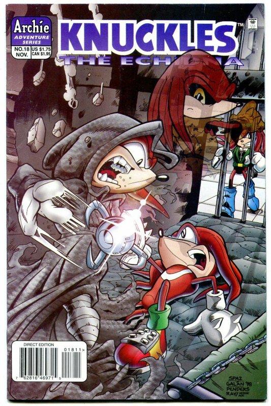 Knuckles #18 1998- Archie Comics- Sega- Echidna Sonic VF