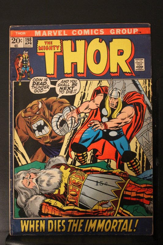 Thor #198 (1972) High-Grade VF/NM Mangog! Wythville CERT Wow!