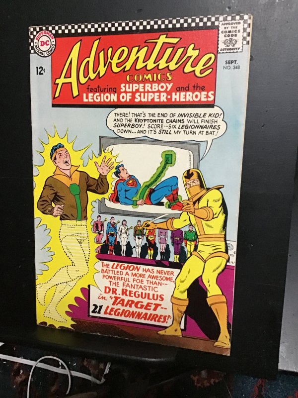 Adventure Comics #348 (1966) Legion of Superheroes  Dr. Regulus VF/NM Boca CERT!