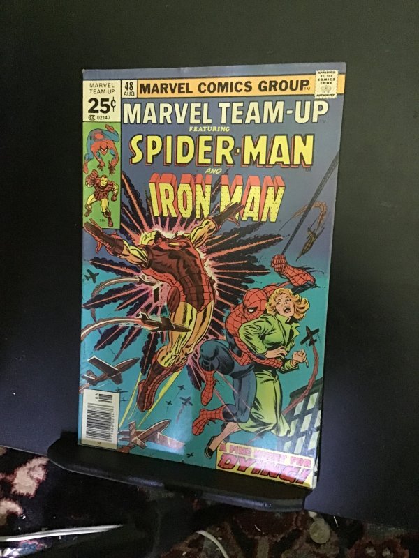 Marvel Team-Up #48 (1976) High-grade Spider-Man and Iron Man!  VF+ Wow!