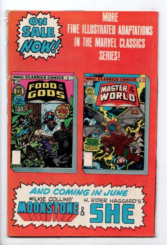 Marvel Classics Comics #21 - Master of the World (Marvel, 1977) - VG