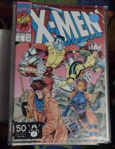 X MEN # 1 1991 B MARVEL DISNEY GAMBIT PSYLOCKE ROGUE COLOSSUS VARIANT JIM LEE