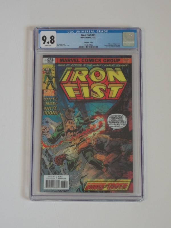 Iron Fist #73 CGC 9.8; 3D lenticular cover--Homage to Iron Fist #14!!