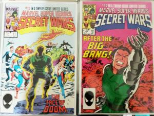 MARVEL SUPER HEROES: SECRET WARS #1-12 COMIC FULL RUN LOT, NM/M 9.8 HI Grade #8