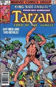 Tarzan (Marvel) Annual #3 (Newsstand) POOR ; Marvel | low grade comic Bill Mantl