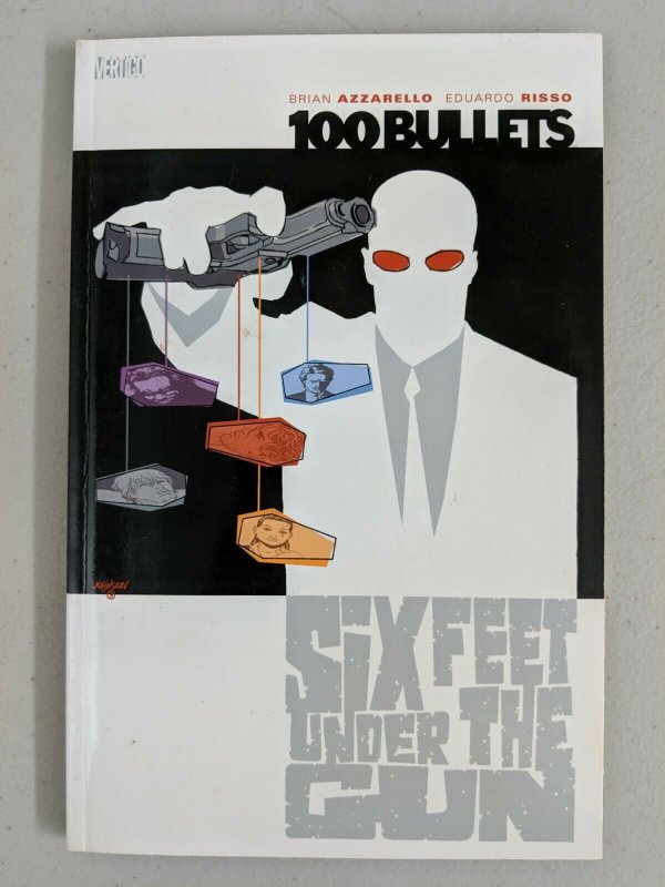 100 Bullets Vol 6 Six Feet Under the Gun Paperback Vertigo 2003 Brian Azzarello  