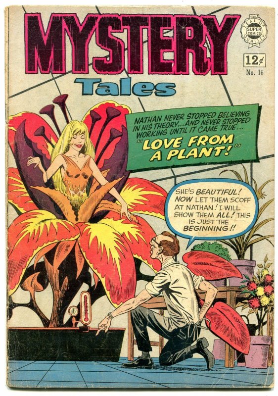 Mystery Tales #16 1964- Super Golden Age Horror Reprint- Love from a plant VG-