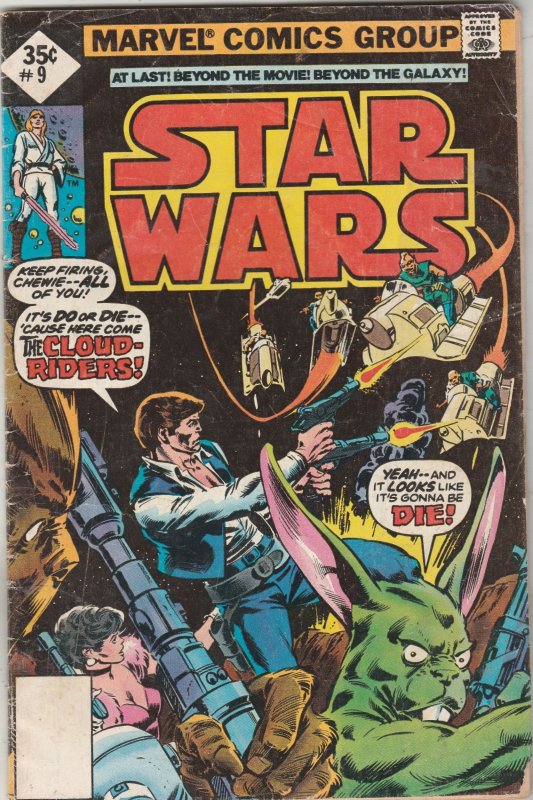 Star Wars #9 (1978) Affordable-grade Han Solo cover key! VG+ Wow