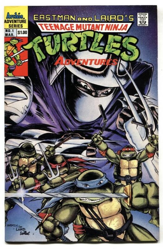 TEENAGE MUTANT NINJA TURTLES ADVENTURES #1 comic book 1st ISSUE-VF