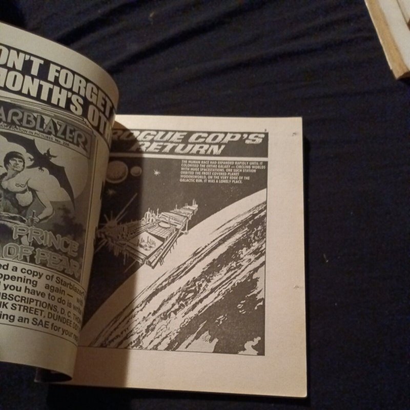 STARBLAZER Space fiction Adventure in Pictures #227 rogue cop's return 1988