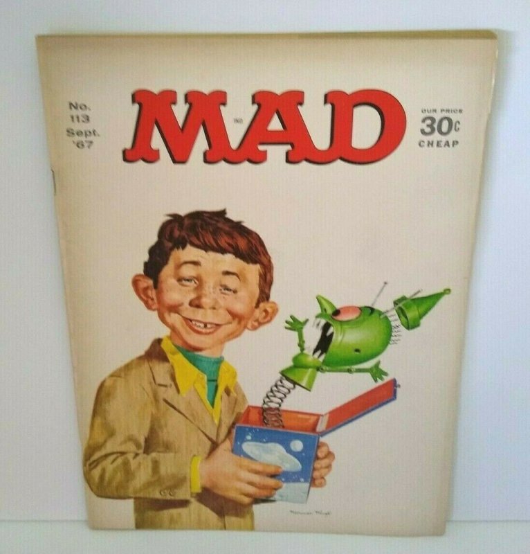 MAD Magazine Jack In The Box Cover Sept 1967 No 113 Iron Horse Doctor Zhivago 