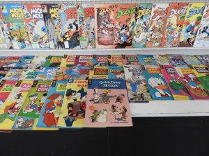 Huge Lot of 170 Comics W/ Uncle Scrooge, Donald Duck, Mickey Mouse! Avg. FN