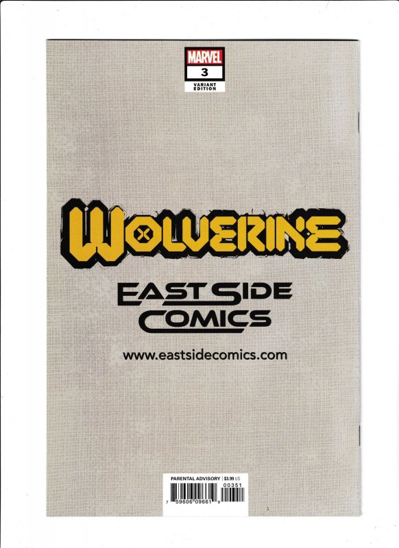 WOLVERINE #03 (2020) SHANNON MAER | EASTSIDE COMICS | TRADE DRESS | LTD 2000